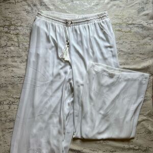 Nordstrom NY Collection NWT white wide leg layered pant